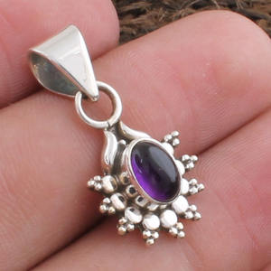 Pendentif en Améthyste Violette Naturelle, Collier en Argent Sterling 925 Fait Main, Pierre Énergétique pour Femme, Pierre de Naissance de Février, Vente en Gros - Product Image 2