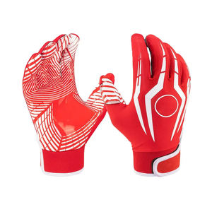 SALUBRIOUS SPORTS Pakistani Manufacturers Customize Best Quality American Football Super Sticky Palm Polyester/Cotton Gloves - Product Image 2