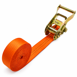 Sangle d'arrimage haute résistance 38 mm 1500 kg en polyester avec crochets en J pour le maintien de charge de remorque, service OEM personnalisé - Product Image 1