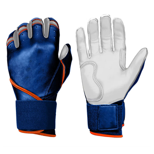 <b>Long</b> Cuff Baseball Batting Gloves Customized Logo Goatskin Leather Unisex Adult and Youth Baseball Softball Batting Gloves - Product Image 1