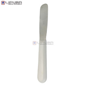 Espátula Mezcladora LIPUMA de Acero Inoxidable con Mango de Plástico, 195 mm de Longitud, Instrumento de Mezcla para Laboratorio Dental para Yeso y Alginato - Product Image 2