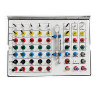 Kit de 58 pièces de guides de perçage entièrement préfabriqués – Kits universels de guidage et de positionnement pour implants dentaires – Kit chirurgical d'implants dentaires de qualité supérieure