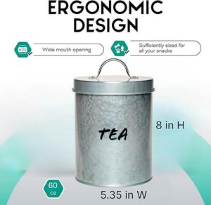 Rust resistant metal powder caoted <b>kitchen</b> <b>storage</b> jar ideal for home restaurant and commercial food <b>storage</b> applications - Product Image 5