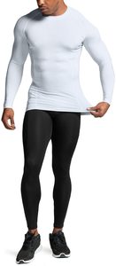 Men Compression Shirt MMA Rash Guard Turtle Neck <b>Long</b> <b>Sleeve</b> Athletic <b>Base</b> <b>Layer</b> Rash Guard For Gym Training Running Cycling Top - Product Image 3