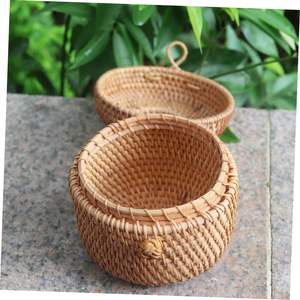 ตะกร้าหวายสานเวียดนาม งานฝีมือสาน ลดราคาสุดพิเศษประจำปี 2026 สำหรับจัดระเบียบบ้าน ของใช้ในครัว ของตกแต่งวันอีสเตอร์ - Product Image 4