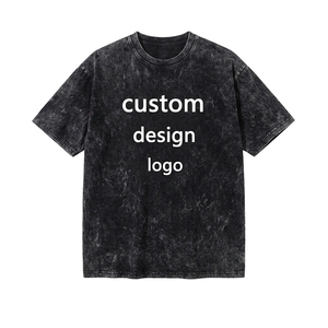 Custom Men's 260G Heavyweight Cotton T <b>Shirt</b> Oversized <b>Black</b> Blank <b>Tee</b> Screen Printing Anti Wrinkle Eco Friendly Casual - Product Image 6