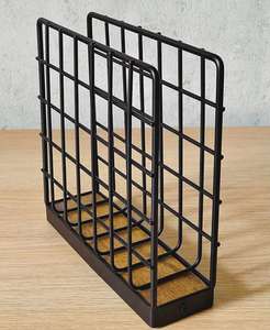 Stylish Metal Napkin Holder with Wooden Base – Modern Organizer for <b>Kitchen</b> and Dining Table Decor - Product Image 1