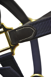 High Quality English Saddle Leather Horse Equestrian Soft Fleece Halter Adjustable Diamond Design PP Nylon Eco-friendly - Product Image 5