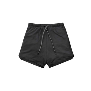 Shorts d'été 100 % polyester en toile unie, écologiques, pour hommes, de haute qualité, décontractés, pour affaires et occasions sociales, taille élastique, séchage rapide, pour la gym - Product Image 6