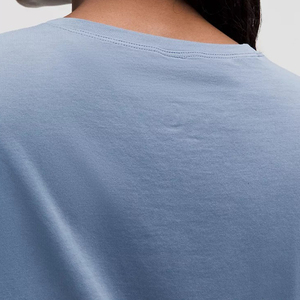 Custom Oversized Boxy <b>Drop</b> Shoulder Women's Printed T-shirts Heavyweight Distressed <b>Acid</b> Washed Crop Top Women's Tee Shirt - Product Image 5