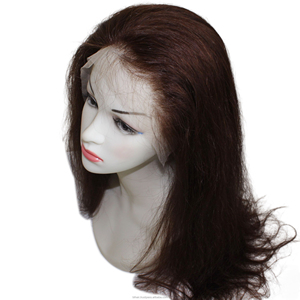 Peluca de cabello natural para mujer, elegante, cabello humano castaño, hebras sedosas, línea de cabello realista, sin desprendimiento, opciones de peinado versátiles - Product Image 6