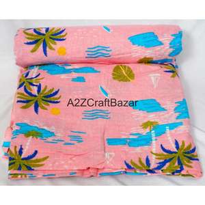 Tissu 100% Coton Écologique Tissé Séchage Rapide Respirant Léger Imprimé au Bloc Fil 60S/60S Style Croisé Rajasthan pour Femmes et Filles - Product Image 5