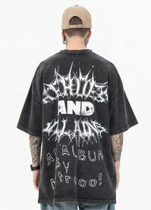 Camisetas 100% Algodón con Personalización de Fábrica, Impresión DTG, Logotipo, Pedrería, Diseño Gráfico Grande para Hombre - Product Image 2