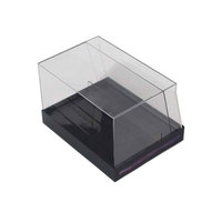 Cube d'affichage pliable en acrylique transparent personnalisé - Autoportant, montage facile, taille personnalisable pour usage commercial