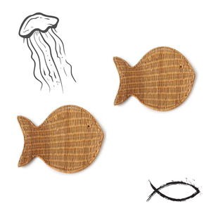 แผ่นรองจานหวายสไตล์โบฮีเมียนวินเทจ งานแฮนด์เมด ดีไซน์ใหม่ล่าสุด เป็นมิตรกับสิ่งแวดล้อม เหมาะสำหรับงานแต่งงาน ปรับแต่งขนาดและโลโก้ได้ ของตกแต่งบ้าน - Product Image 3