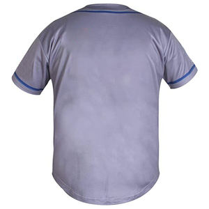 Camiseta de béisbol moderna de secado rápido, tela cómoda, ajuste cómodo, cierre de botones en la parte delantera, estilo atlético para sesiones de práctica de deportes de equipo. - Product Image 2