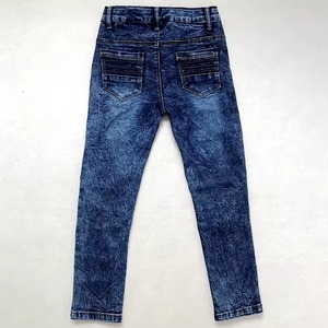 Jeans de Mezclilla para Niños, Invierno |   Tela de Algodón 100% Recta, Color Oscuro, Lavado Oscuro |   Ropa Infantil de Moda Personalizada, Ecológica y de Alta Calidad al por Mayor - Product Image 2