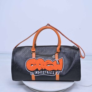 Sacs de voyage pour hommes en cuir véritable de luxe avec doublure en polyester, finition Crazy Horse tendance, fermeture à glissière - Product Image 1