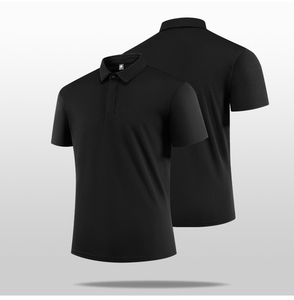 T-shirt pour homme, vente flash, respirant, séchage rapide, 100% polyester, motif uni, manches courtes, boutons sur le devant, design sportif - Product Image 3