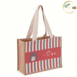 Sac à main en jute en fibres naturelles biologiques pour emballage écologique - Product Image 4