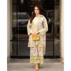 Conjunto de Top, Pantalón y Dupatta para Fiesta de Diseñador para Mujer, Elegante y con Estilo - Product Image 3