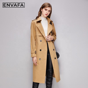 Manteau Trench Classique Long Imperméable Ceinturé pour Femme, Style Décontracté et Élégant, Double Boutonnage, Veste Détection Chic, Meilleures Ventes - Product Image 6