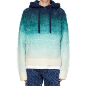 Fabricantes de Cárdigans de Mohair Personalizados OEM, Sudaderas con Capucha de Mohair para Hombre al por Mayor, Suéteres de Mohair para Invierno, Sudadera con Capucha de Punto Extra Grande - Product Image 4