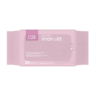 Lingettes féminines antibactériennes Luck Lady, 25 pièces, parfum naturel, extra douces, tissu non tissé, soins personnels, Vietnam - Product Image 4