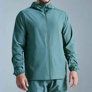 Ensemble de survêtement décontracté pour homme en coton 100 %, coupe-vent, avec capuche, pour l'extérieur, hiver, couleur unie, grandes tailles - Product Image 3