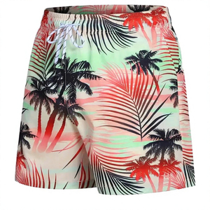 Summer <b>Mens</b> Swim <b>Trunks</b> Quick Dry Breathable 4 Way Stretch Waterproof Elastic Waist Zipper Pocket Beach Sports Shorts - Product Image 2
