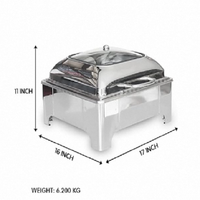 Chauffe-plat économique en acier inoxydable pour restaurant, ensemble buffet, contrôle numérique intelligent, efficacité énergétique A++, pour la restauration et l'hôtellerie