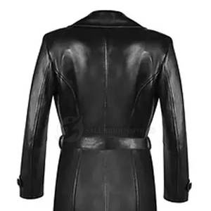 Veste courte en cuir PU pour femme, veste chic à double boutonnage de style moto, vêtement d'extérieur tendance pour l'automne et l'hiver, pour un look quotidien - Product Image 2