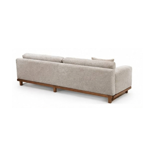 Solid Wood Living Room <b>Sofa</b> Set with <b>Lounge</b> Chair Ottoman and Coffee Table Modern Home Hotel Apartment Furniture Project - Product Image 4