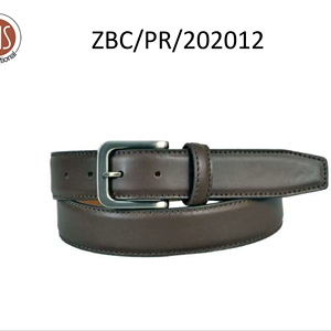 Cinturón de Cuero Reversible de Calidad para Hombre con Hebilla de Aleación de Zinc Trenzada y Acabado Cruzado, un Lado Negro y el Otro Marrón - Product Image 1