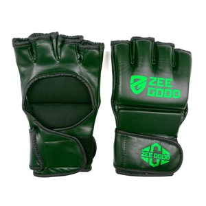 Wholesale Price High Quality <b>Leather</b> Breathable Half Finger Soft Material Outdoor Men MMA Gloves - Product Image 1