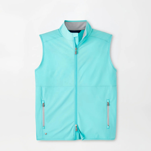 Chaleco Deportivo Ligero para Hombre, Color Turquesa, con Cierre, Cuello Alto, Sin Mangas, Resistente al Agua, ODM - Product Image 2