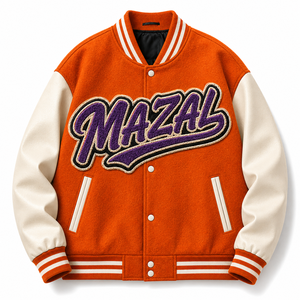 Blouson universitaire en mélange de laine avec lettres brodées pour marques de mode, livraison rapide, collection streetwear – directement de l'usine - Product Image 6