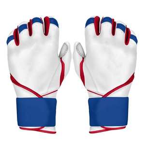 Gants de frappeur de baseball personnalisés de haute qualité pour droitiers, en polyester/coton, pour adultes, avec logo personnalisé, fermeture auto-agrippante, légers - Product Image 1
