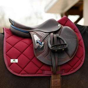 Tapis de selle pour chevaux de haute qualité, tapis de selle bordeaux, tapis de selle d'excellente qualité pour l'équitation, tapis de selle pour le saut d'obstacles - Product Image 3