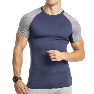 Nouveau design 2026 – T-shirts pour hommes, vente chaude, respirants, écologiques, 250 grammes, séchage rapide, polyester/coton tissé, anti-plis, coupe ample - Product Image 1