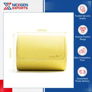 Fabricant indien d'étuis organisateurs de cravates en cuir PU de qualité supérieure et luxueux avec option de logo personnalisé pour les commandes en gros - Product Image 2