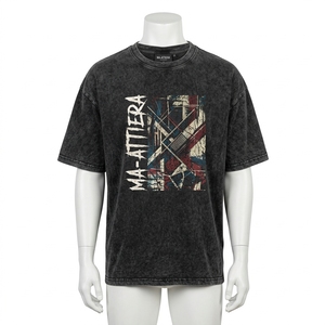 Camiseta de hombre con lavado ácido, estilo oversize, para hombre, proveedor mayorista de camisetas de bajo costo - Product Image 6