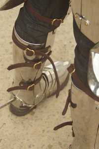 Armure de jambe complète médiévale en acier, faite à la main, de style gothique, avec sabaton, pour reconstitution historique, protection de jambe, armure de chevalier et costume de la Renaissance - Product Image 6