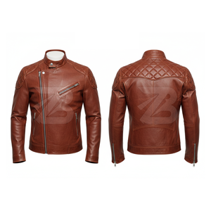 2023 Custom Men's Full Sleeves Leather <b>Jacket</b> Street Wear Style with Stand Collar Hood <b>Winter</b> Pocket Decoration High Quality - Product Image 2