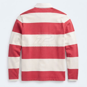 Nouvelle Arrivée Direct Usine Chemise Homme Personnalisée Rayée Oversize à Manches Longues en Coton Tricoté pour Tenue Sportive Décontractée - Product Image 2