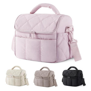 Multi-Functional 6.7L <b>Insulated</b> <b>Lunch</b> Carrier with High-Density Fabric and Sturdy Zippers Lightweight Food Tote - Product Image 3