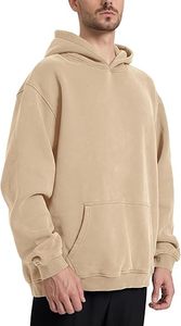 Sudadera con Capucha Premium de Algodón Grueso con Efecto Deslavado, Estilo Urbano, Unisex - Product Image 4