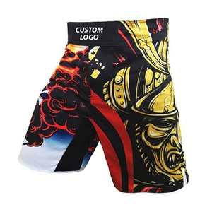 Shorts de boxe pour hommes, prix de gros direct usine, faible MOQ, style classique, couleur unie, Spandex/Polyester, séchage rapide - Product Image 1