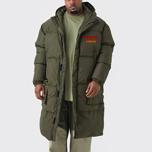 Veste matelassée personnalisée en duvet d'oie, imperméable, coupe-vent, jusqu'à -0 à -30 degrés Celsius, veste matelassée longue, vêtements d'extérieur décontractés - Product Image 4