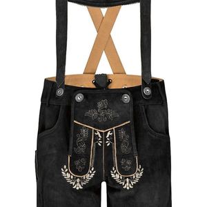 Los Mejores Pantalones Cortos de Cuero Bávaros Tradicionales y Elegantes para Hombre, Disfraz de Oktoberfest con Estampado Animal, Pantalones Cortos Bávaros al por Mayor - Product Image 5